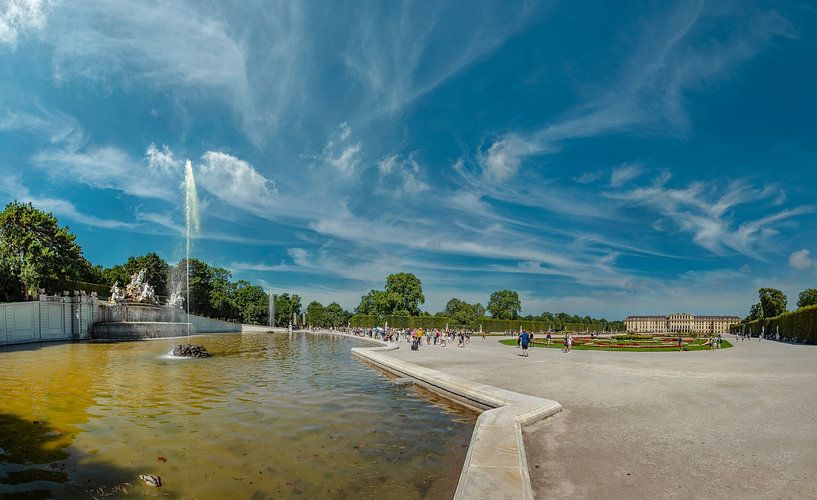 Neptunbrunnen, Schlossgarten Schönbrunn, Wien, Österreich, von Rene van der Meer