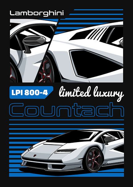 Lamborghini Countach LPI 800-4 Voiture par Adam Khabibi