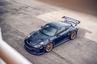 Beautiful Porsche GT2 RS on the Hungaroring Circuit