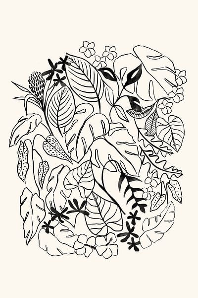 Tropisch zwart van Pati Cascino