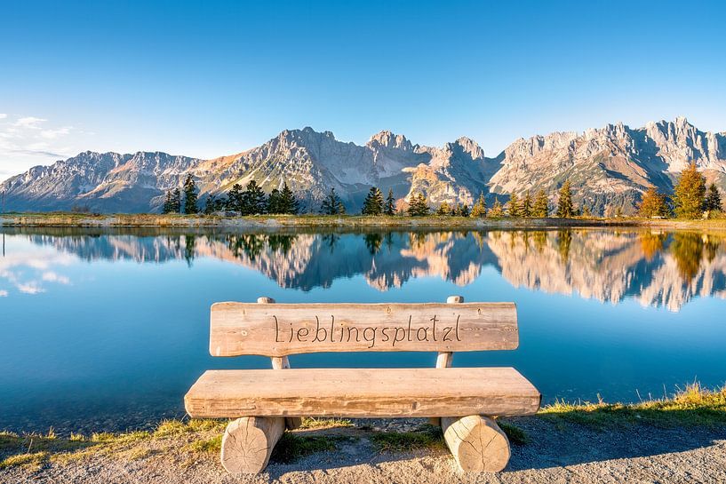 Lieblingsplatz am Kaisergebirge bei Ellmau Scheffau von Voss Fine Art Fotografie