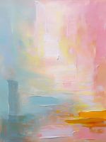 Pastel Sunset: Abstract play of colours