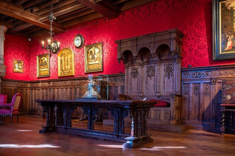 Antiker Speisesaal im Schloss Gaasbeek. von Werner Lerooy