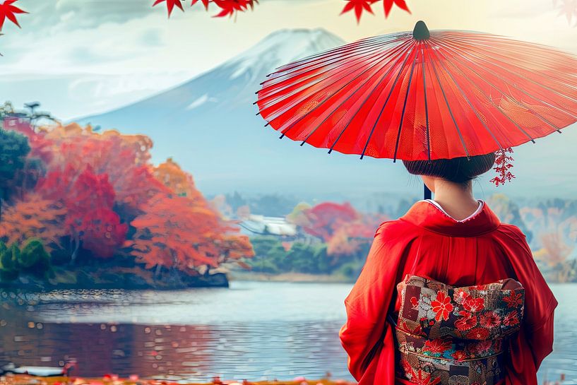 pittoresque femme japonaise Asie par Egon Zitter