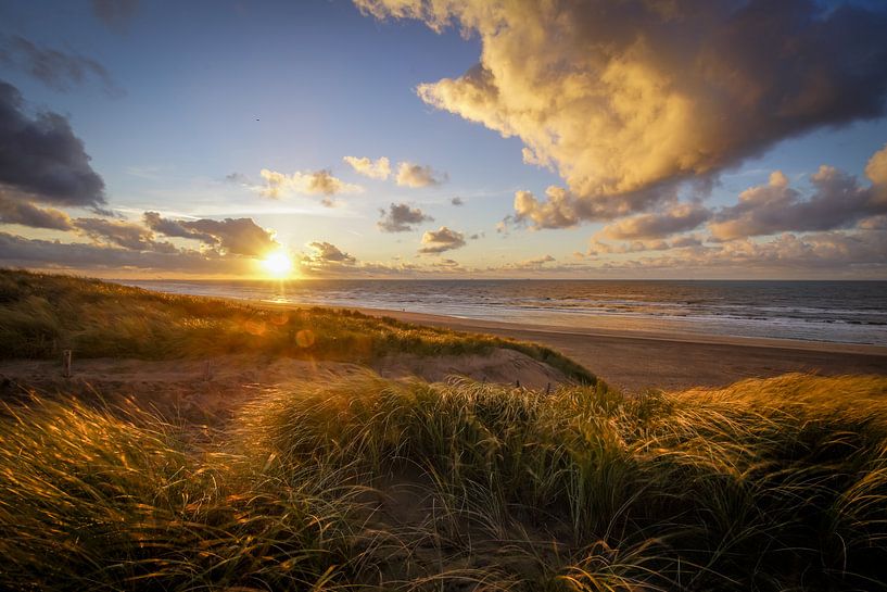 Sunset Beach and Dune by Dirk van Egmond