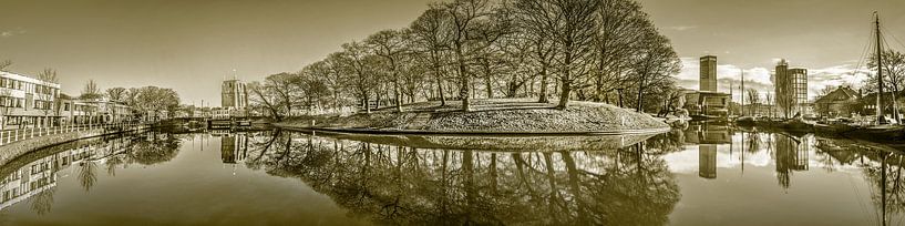Panorama stadsgracht Leeuwarden par Harrie Muis