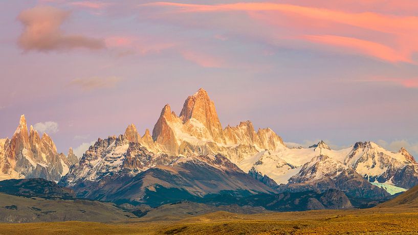 Fitz Roy Mountain at sunrise by Dieter Meyrl