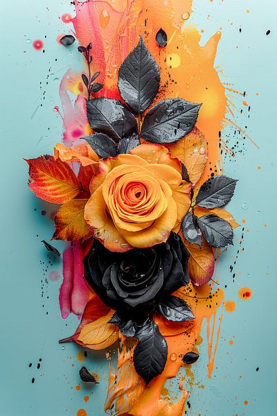 Autumn flame by Klaus Tesching - Art-AI