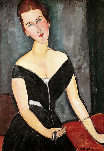 Amedeo Modigliani,Frau G. van Muyden von finemasterpiece
