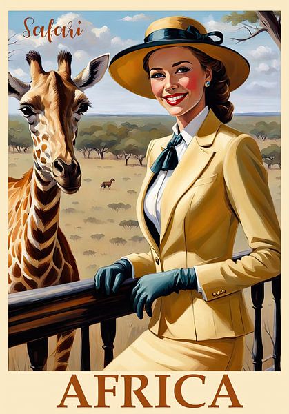 Travel Poster Safari Africa by Peter Balan