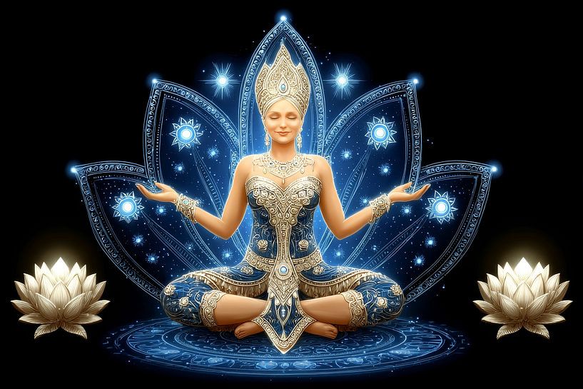 portrait woman in colour Goddess spiritual by Egon Zitter