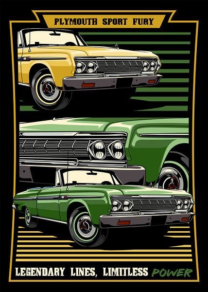 Plymouth Sport Fury Muscle Car von Adam Khabibi