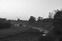 Schwarzweiße Landschaft bei Neerijnen