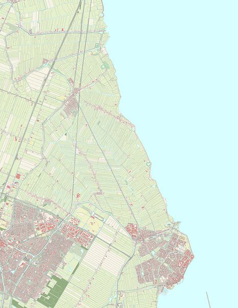 Carte de Edam-Volendam par Rebel Ontwerp