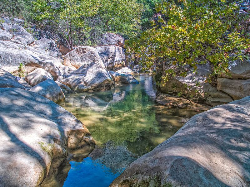 Fließender Fluss inmitten schöner Natur von Nature Life Ambience