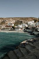 Greek fishing village Matala in Crete