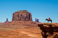 Cowboy à Monument Valley