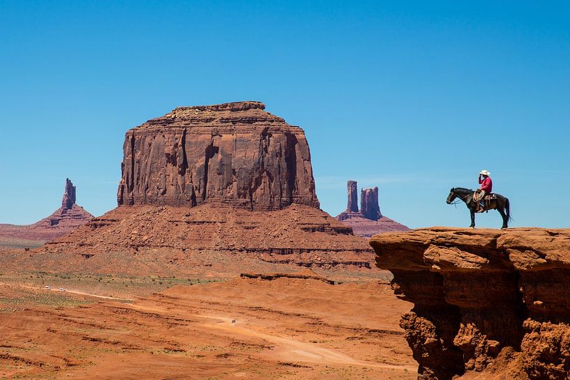 Cowboy à Monument Valley par Gerard Van Delft