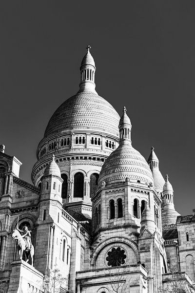 Sacré-Coeur à Montmartre à Paris - monochrome par Werner Dieterich