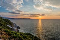 Setting sun in Corsica