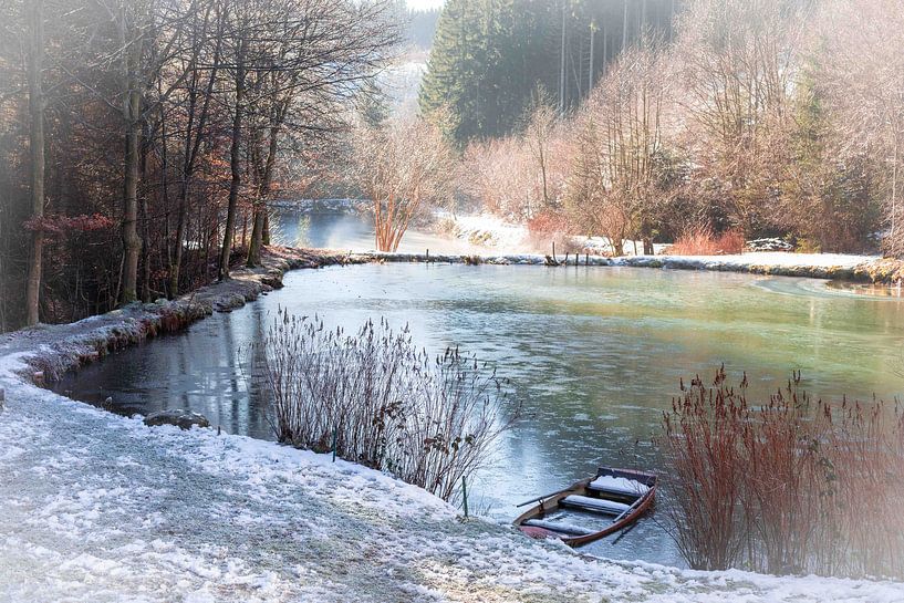 Still life with flowers for mother by Louis Warnier