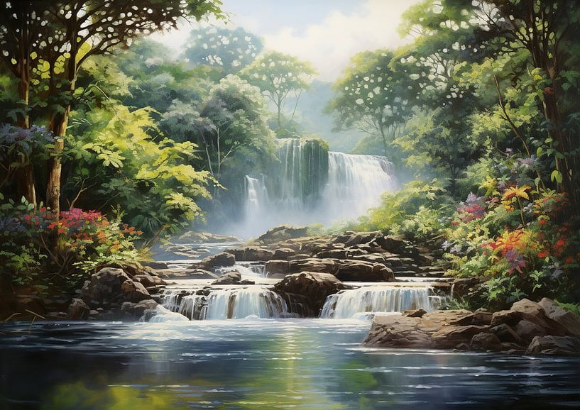 Costa Rica Malerei von Abstraktes Gemälde