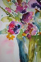 Blumen in lila und grün 2