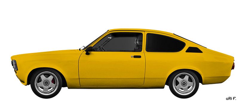 Opel Kadett C Rallye Coupé en couleur originale par aRi F. Huber