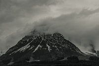 The mysterious Alps in black and white.