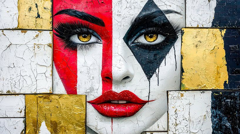 Maskerade der Wahrheit – Zersplitterte Illusion von Klaus Tesching - Art-AI