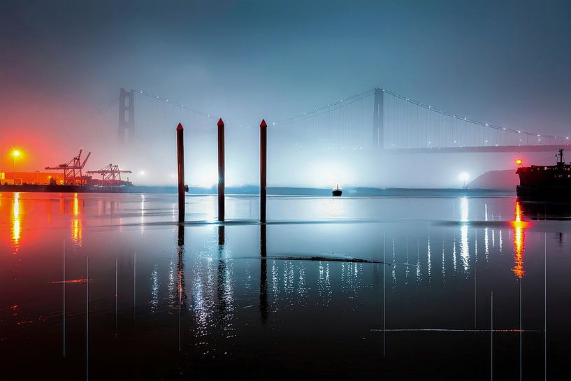 Harbour atmosphere at night-01 by Rautenberg Digital Art Maritim