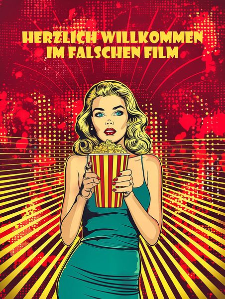 Herzlich Willkommen im falschen Film | Pop Art von Frank Daske | Foto & Design