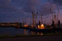 Fischerboot im Hafen Lauwersmeer