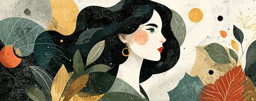 Frau Abstrakt von Kunst Laune