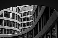 Architectural art in black and white