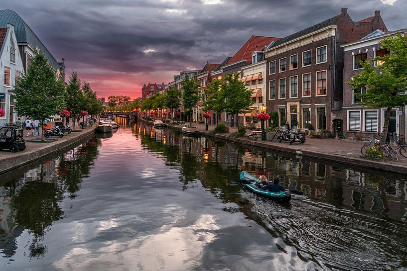 Leiden - Canoe on the Rhine (0062) by Reezyard