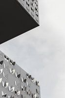 Architecture moderne en noir et blanc