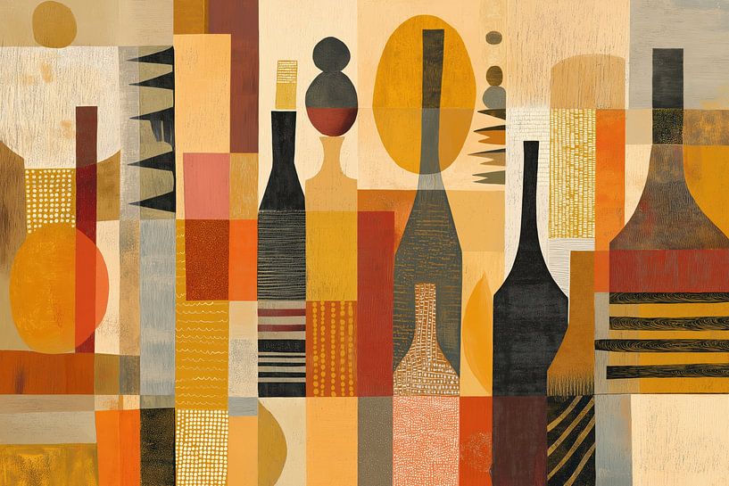 Afrika abstrakt 7 von Bert Nijholt