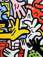 Peinture abstraite colorée