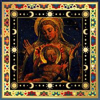 S.F. Remastered Version of Virgin and Child by William Blake