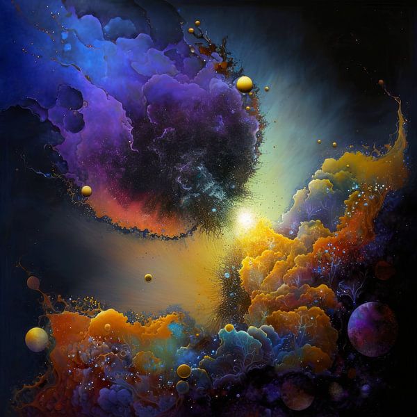 Farben Urknall Digitale Kunst Fantasie von Preet Lambon