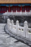 Detail der Innenansicht der Verbotenen Stadt in Peking