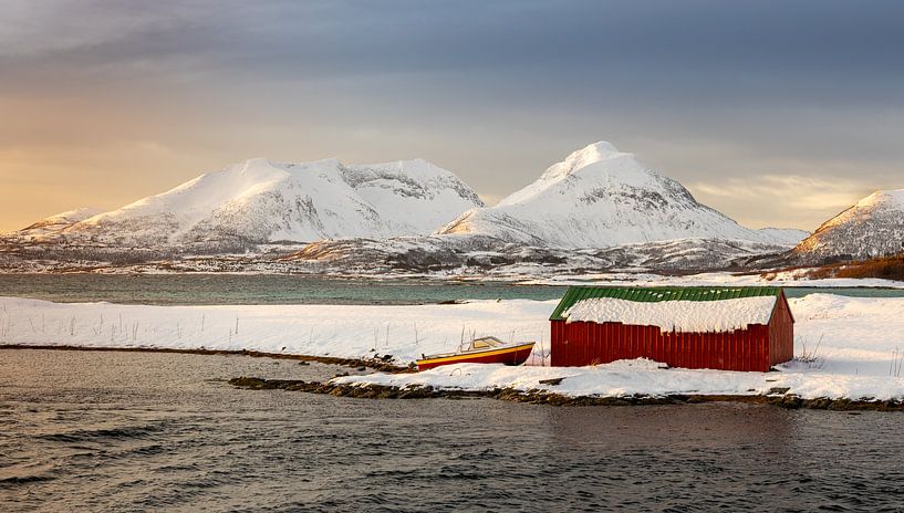 Boat house in winter, Senja, Norway by Adelheid Smitt