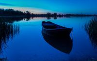 Rowing boat at Blue Hour