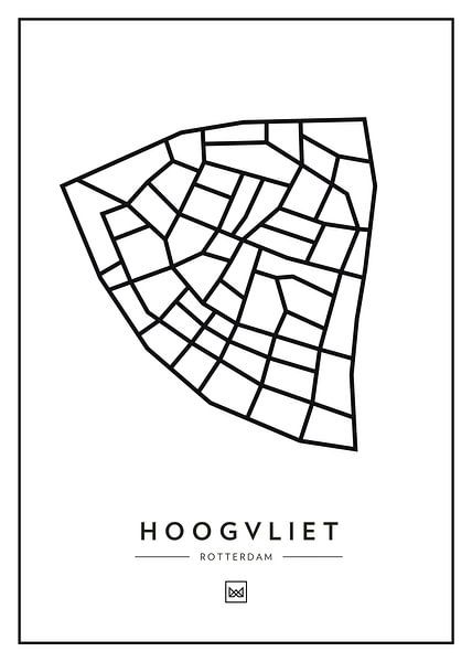 Hoogvliet - Rotterdam von Muurmap - Jouw Favorite stad of wijk aan de muur