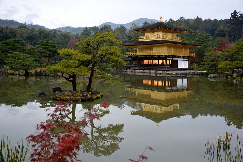 Goldener Tempel Japan Kinkaku-ji von Laura van Slochteren