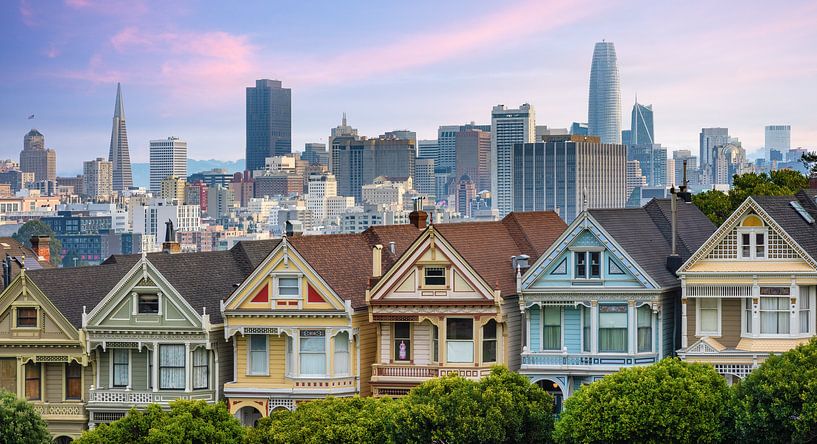 Painted Ladies, San Francisco by Photo Wall Decoration