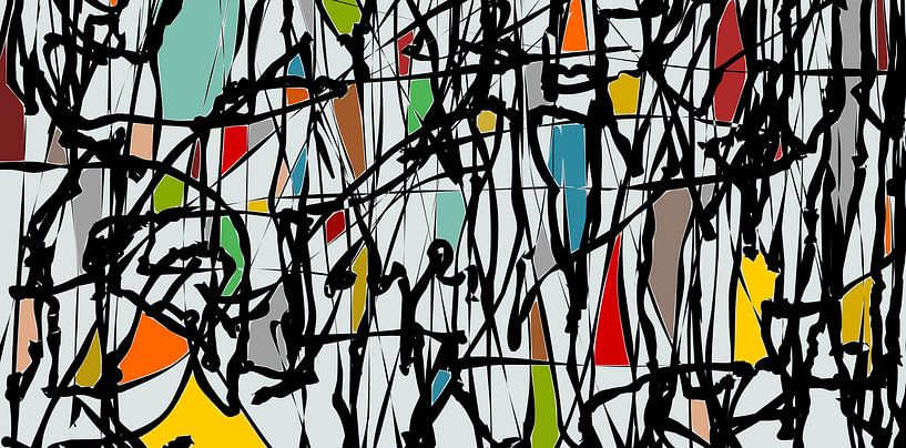 Abstrakte Komposition 718 von Angel Estevez