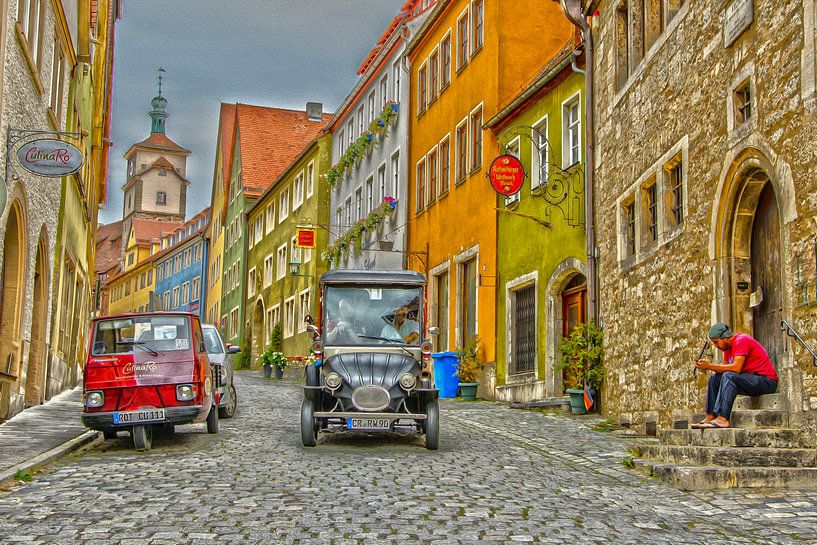 Rothenberg ob der Tauber painting-photo by Stefan Koeman