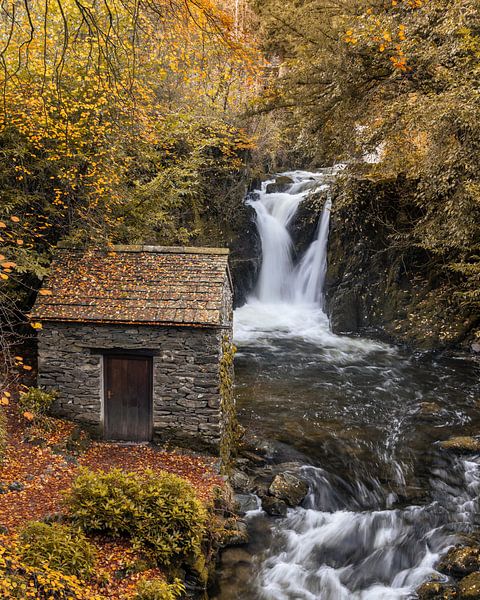 Wasserfall in der Rydal-Halle Lake District von Sander Groenendijk